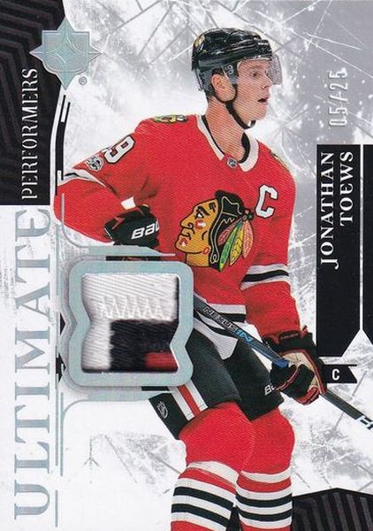 patch karta JONATHAN TOEWS 17-18 UD Ultimate Performers Patch /25